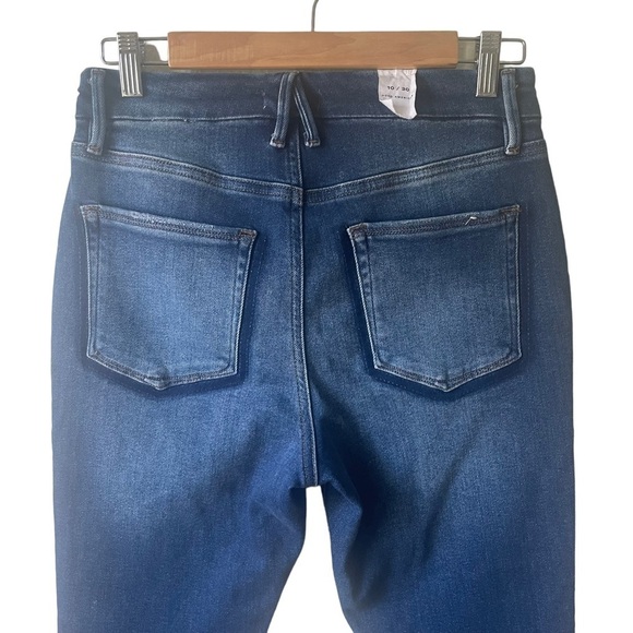 Good American Good Legs Crop Shadow Pockets in INDIGO008 Wash Size 10 / 30 NWOT - Picture 5 of 11